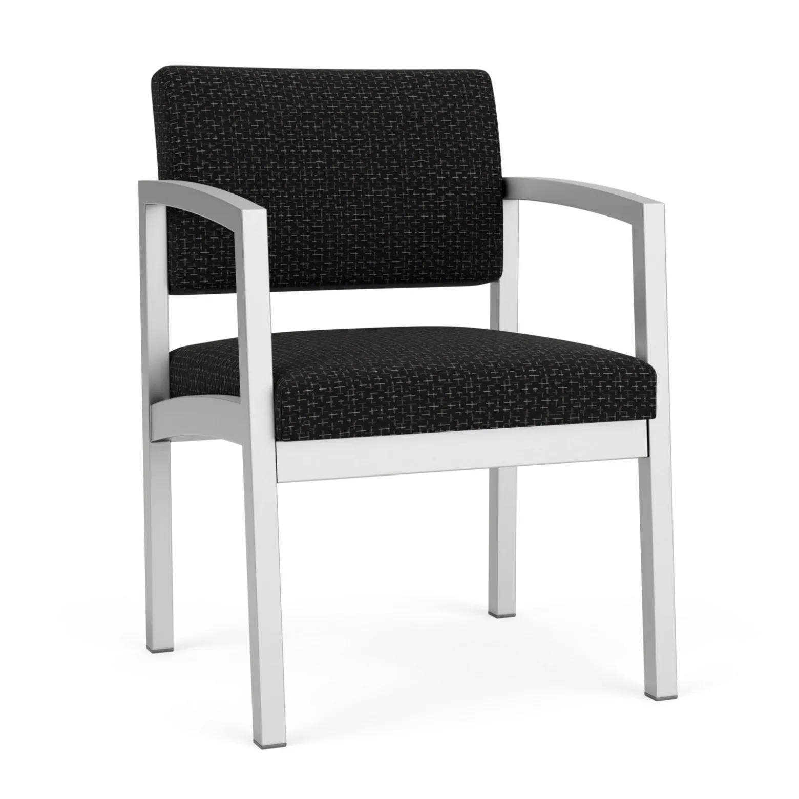New Castle Steel Guest Chair with Designer Upholstery