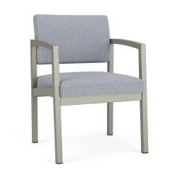 New Castle Steel Guest Chair with Designer Upholstery
