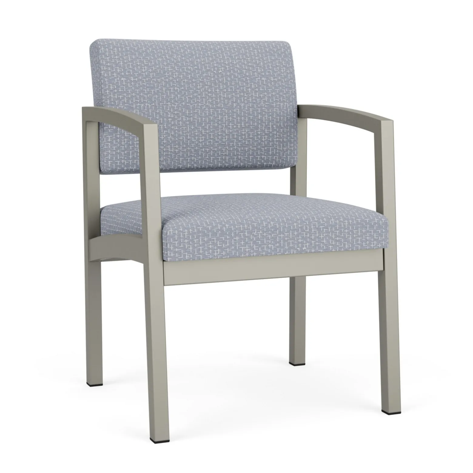 New Castle Steel Guest Chair with Designer Upholstery