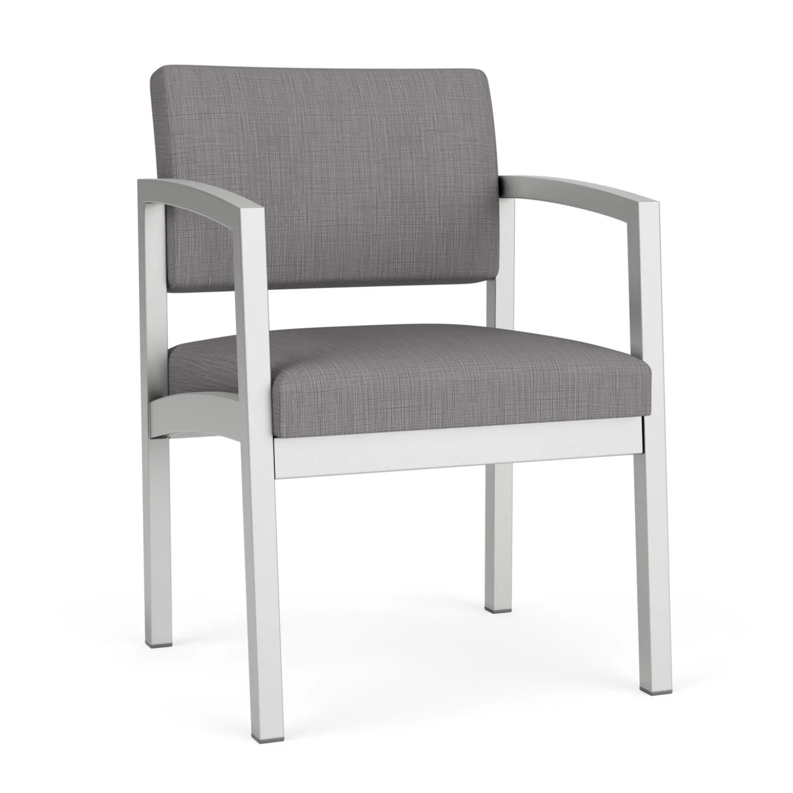 New Castle Steel Guest Chair with Designer Upholstery