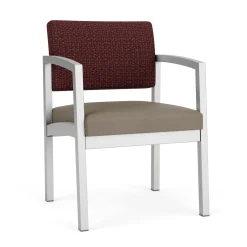 New Castle Steel Guest Chair with Designer Upholstery