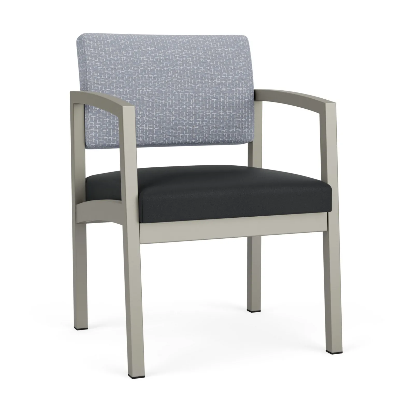 New Castle Steel Guest Chair with Designer Upholstery