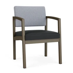 New Castle Steel Guest Chair with Designer Upholstery