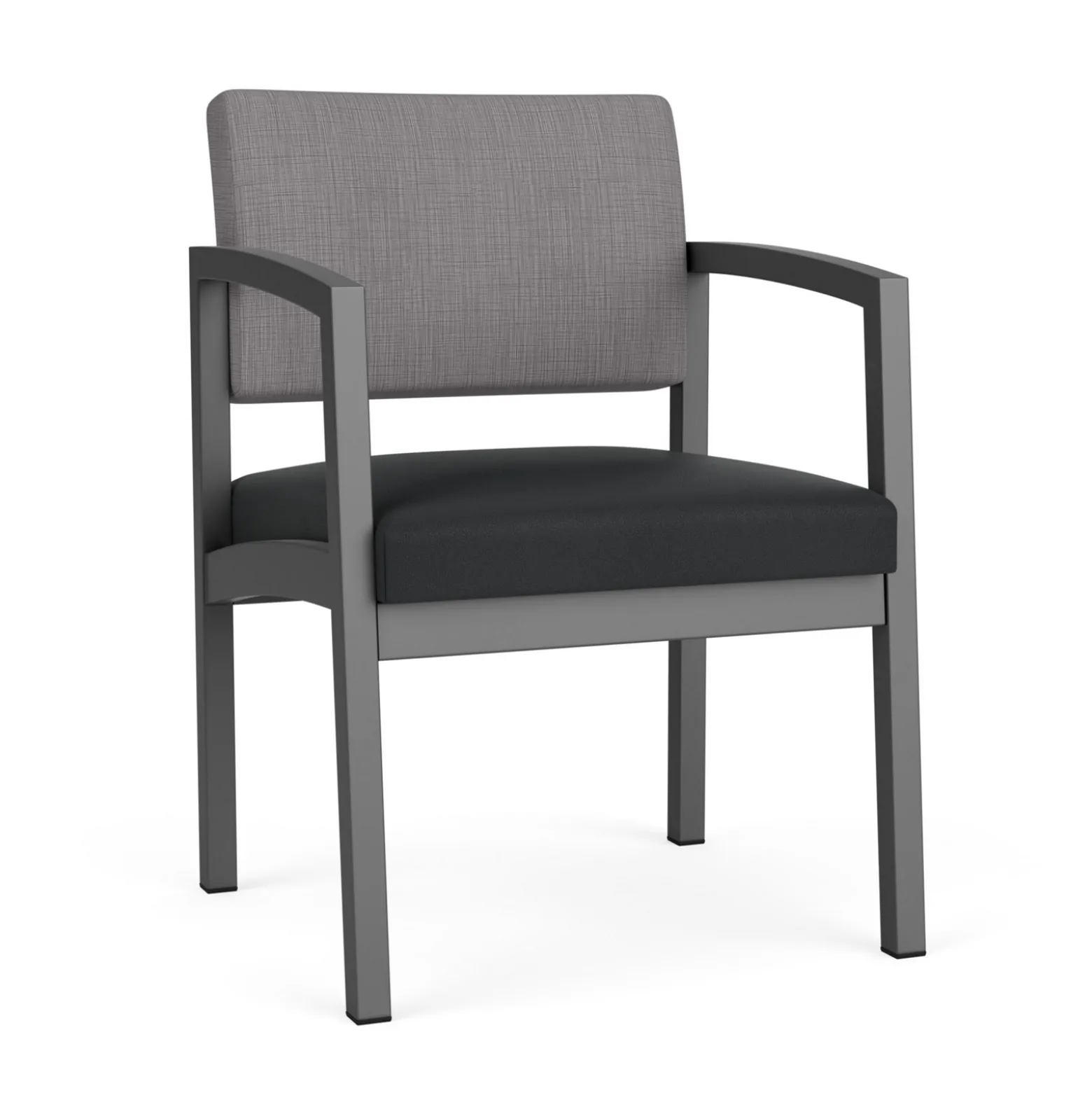 New Castle Steel Guest Chair with Designer Upholstery
