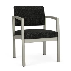 New Castle Steel Guest Chair with Designer Upholstery