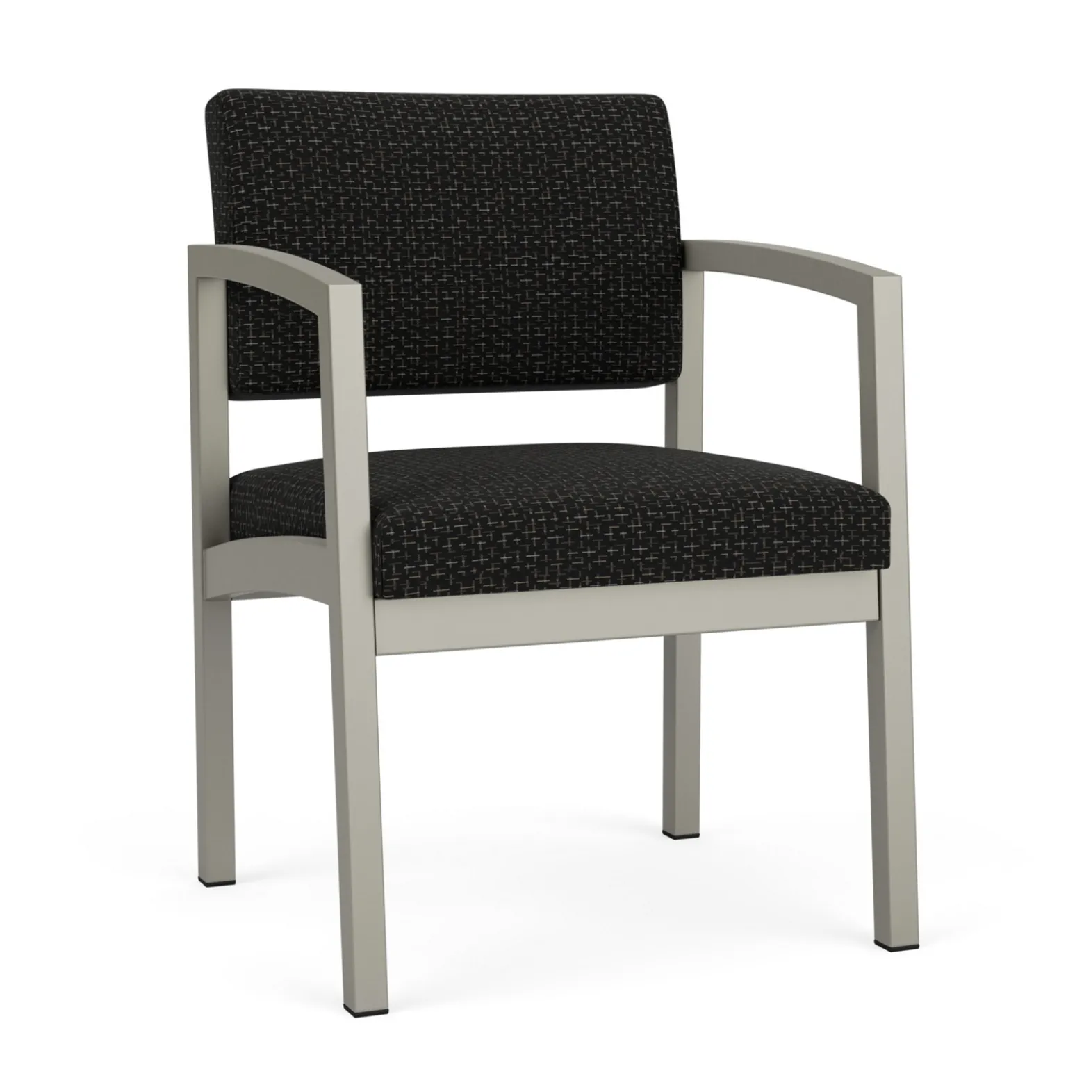New Castle Steel Guest Chair with Designer Upholstery