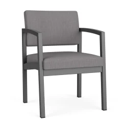 New Castle Steel Guest Chair with Designer Upholstery
