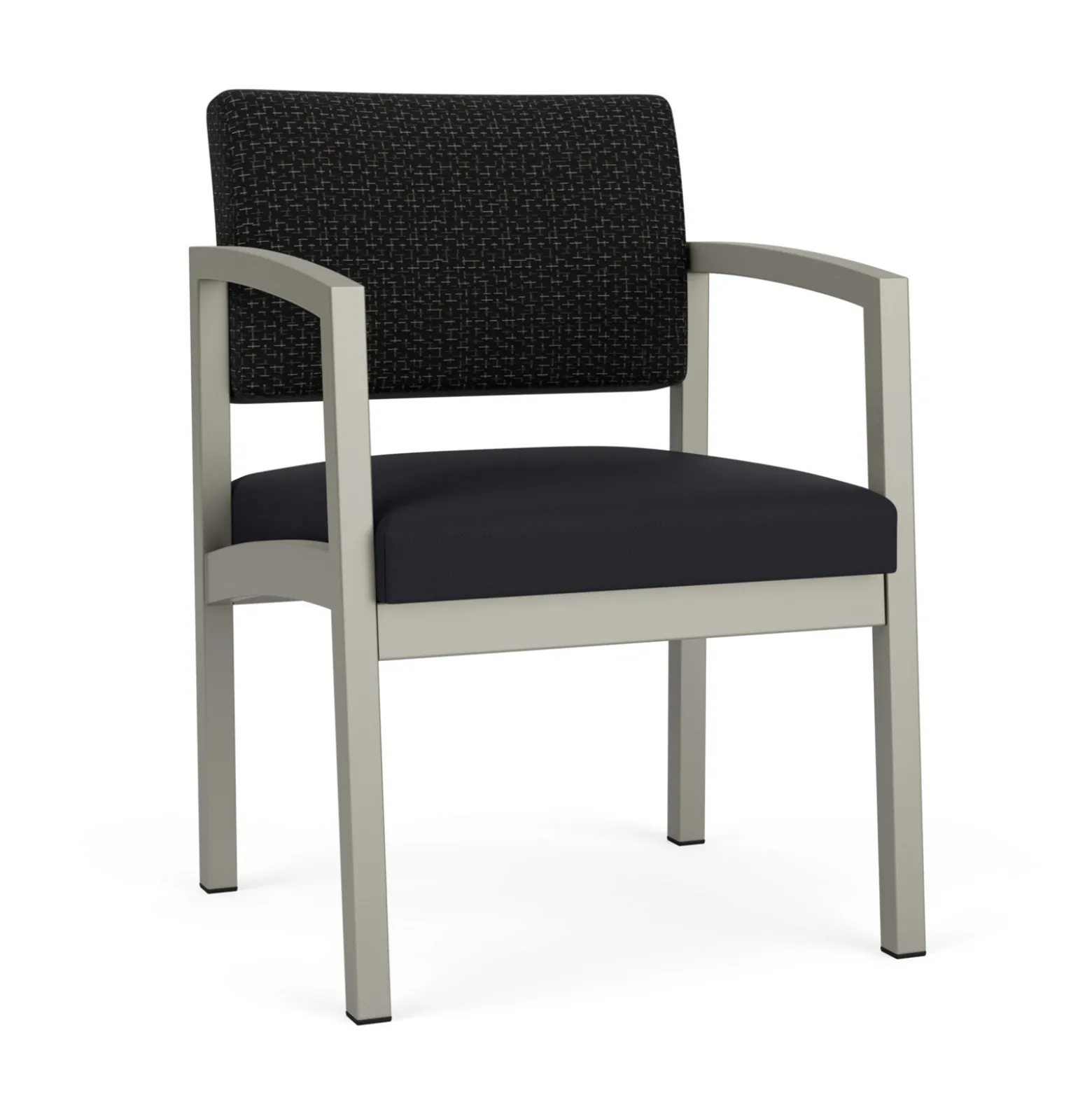 New Castle Steel Guest Chair with Designer Upholstery