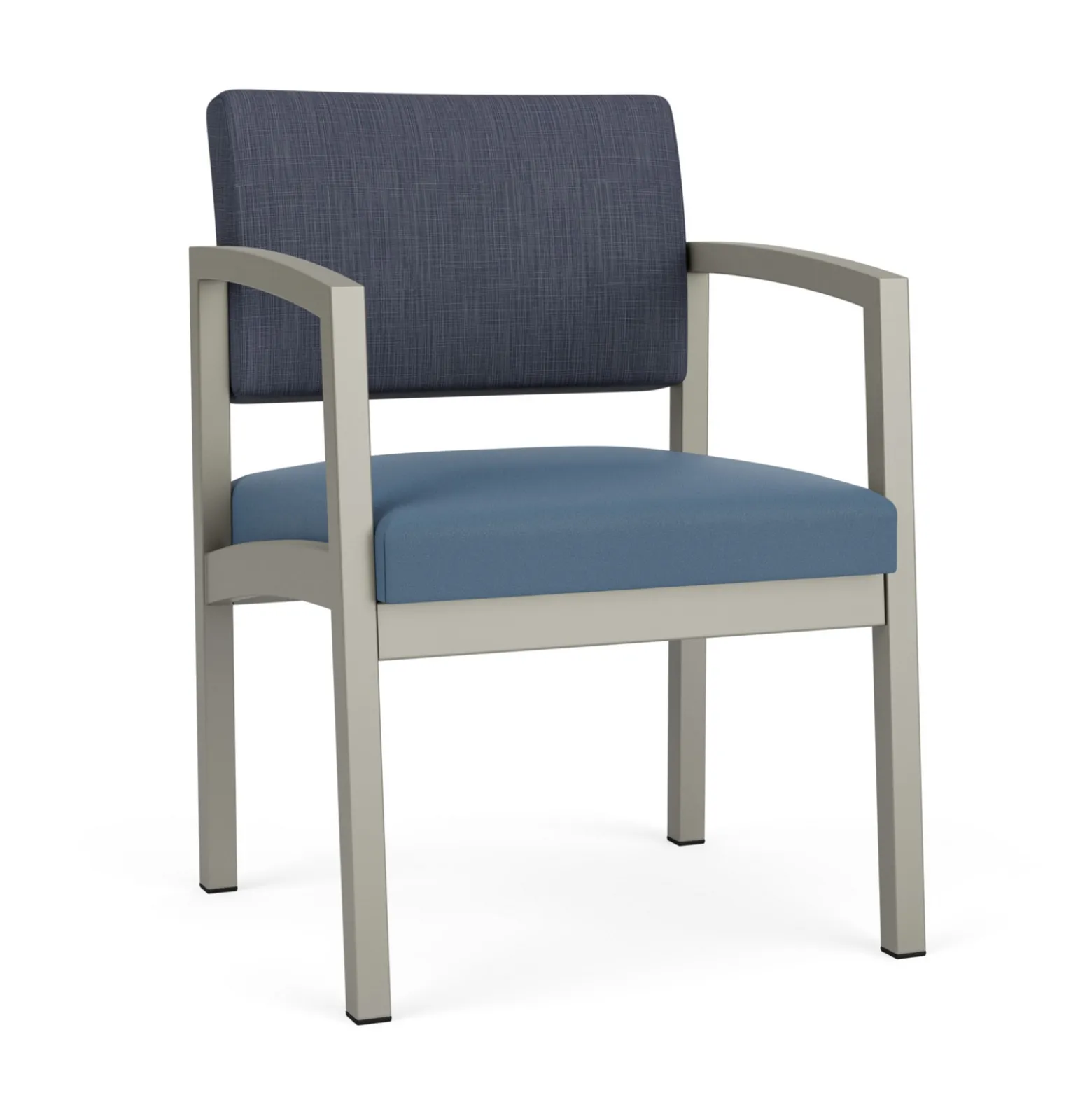 New Castle Steel Guest Chair with Designer Upholstery