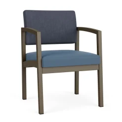 New Castle Steel Guest Chair with Designer Upholstery