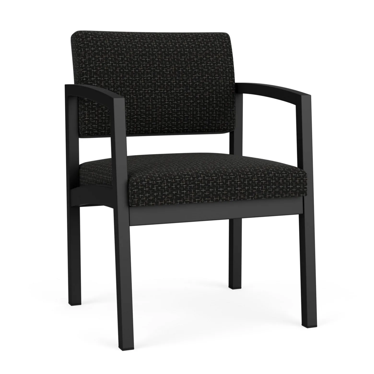 New Castle Steel Guest Chair with Designer Upholstery