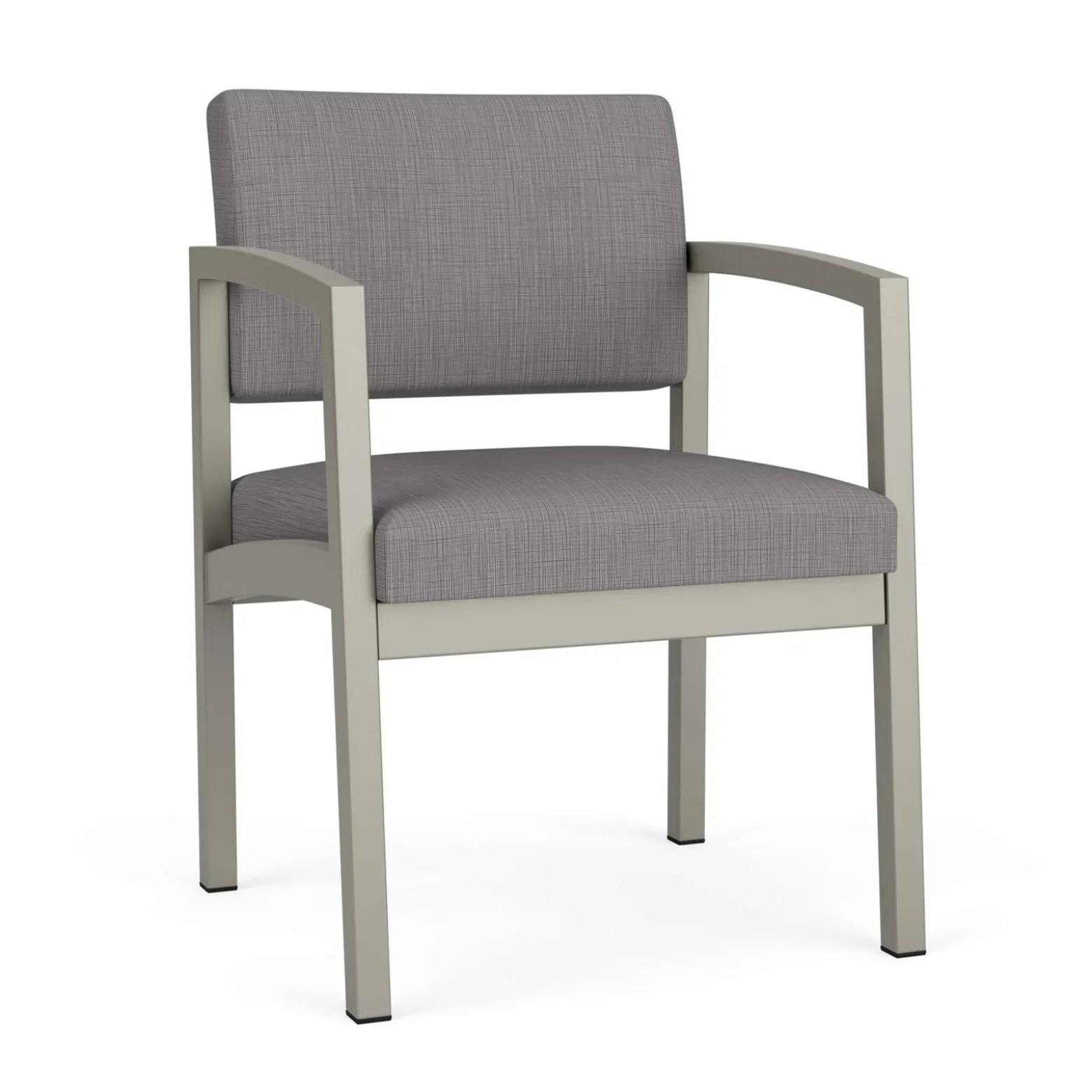 New Castle Steel Guest Chair with Designer Upholstery