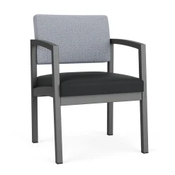 New Castle Steel Guest Chair with Designer Upholstery