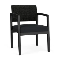 New Castle Steel Guest Chair with Designer Upholstery