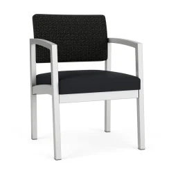 New Castle Steel Guest Chair with Designer Upholstery