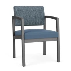 New Castle Steel Guest Chair with Designer Upholstery