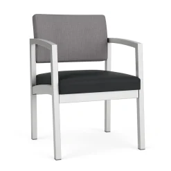 New Castle Steel Guest Chair with Designer Upholstery