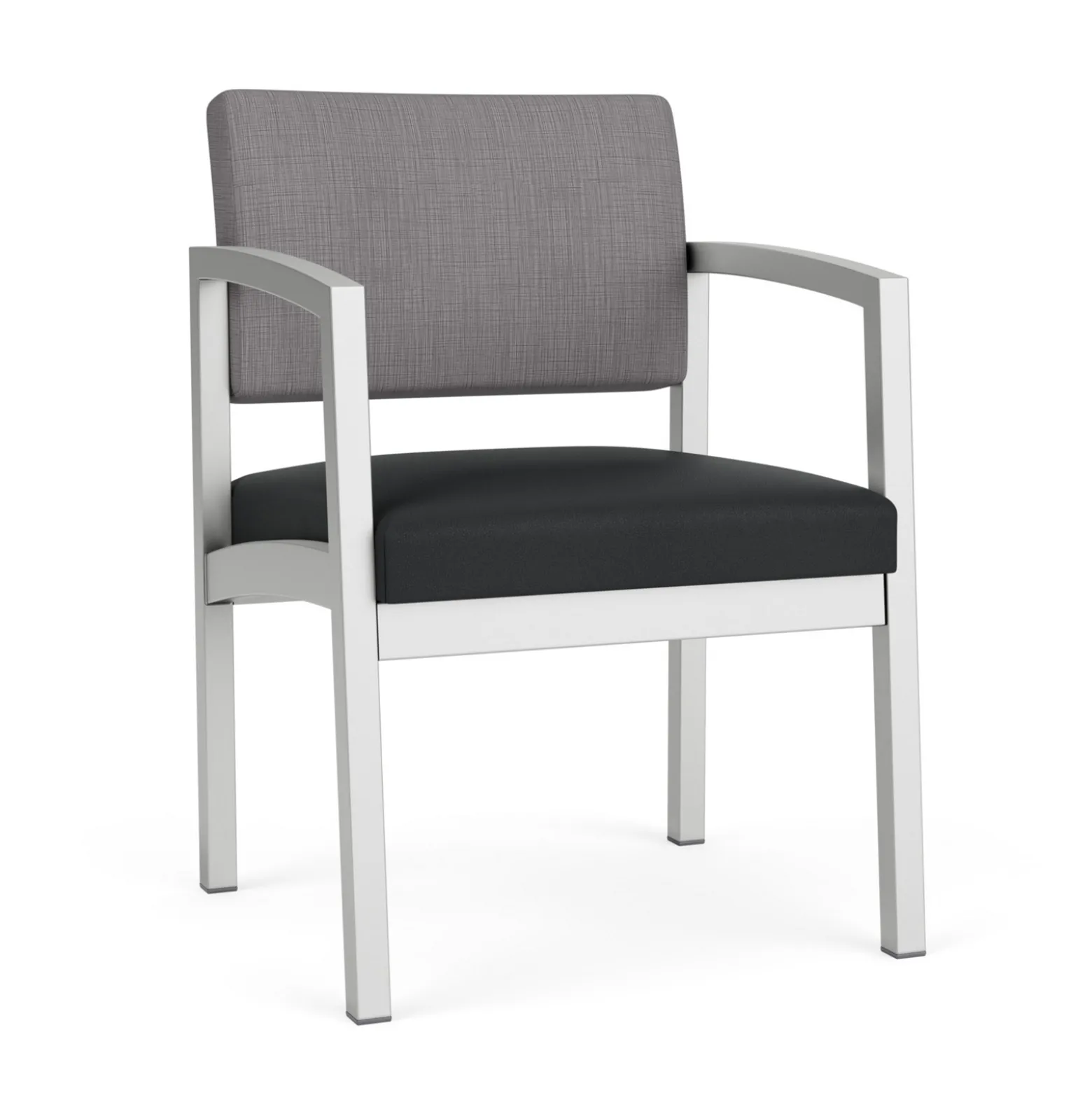 New Castle Steel Guest Chair with Designer Upholstery