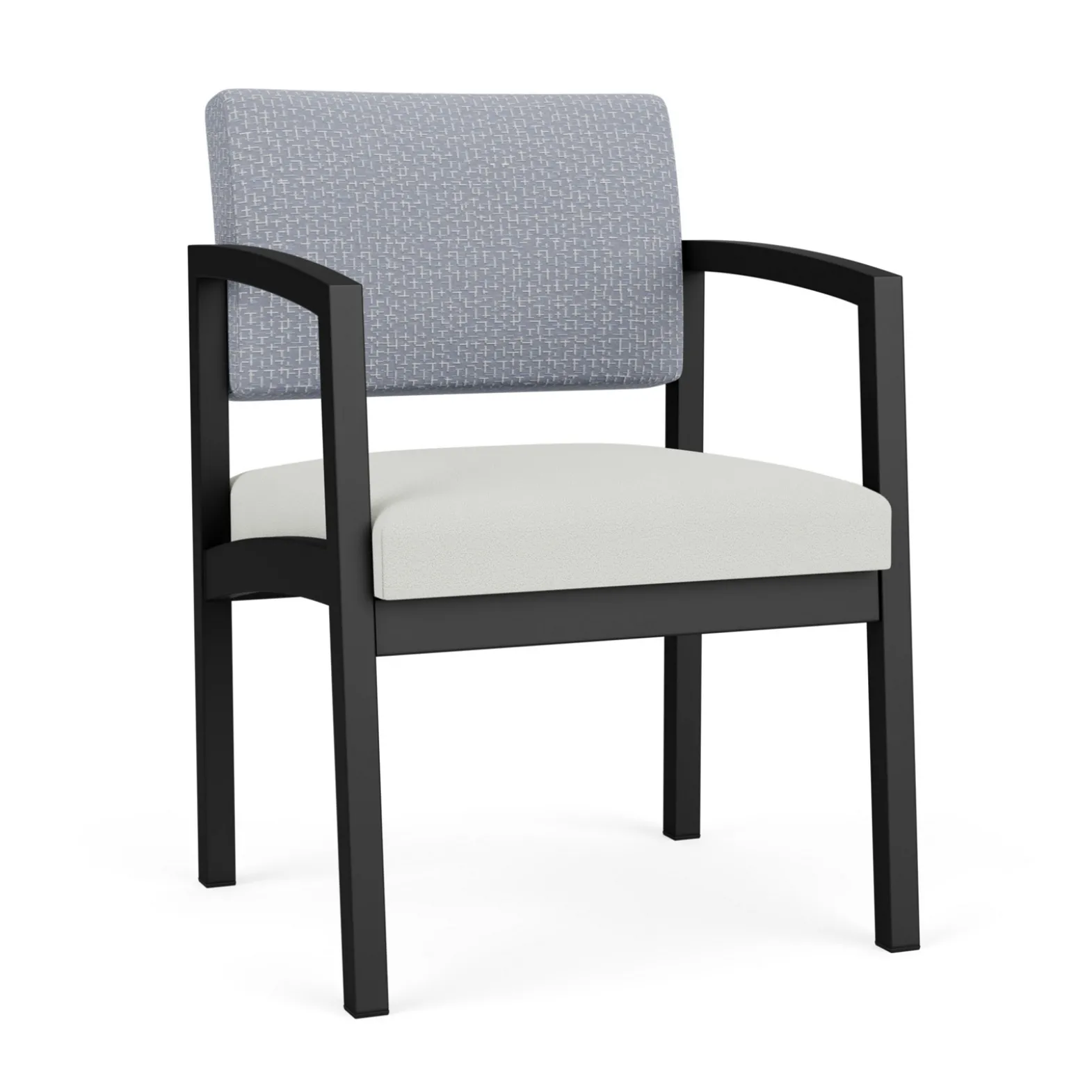New Castle Steel Guest Chair with Designer Upholstery