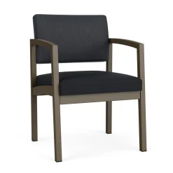New Castle Steel Guest Chair with Designer Upholstery