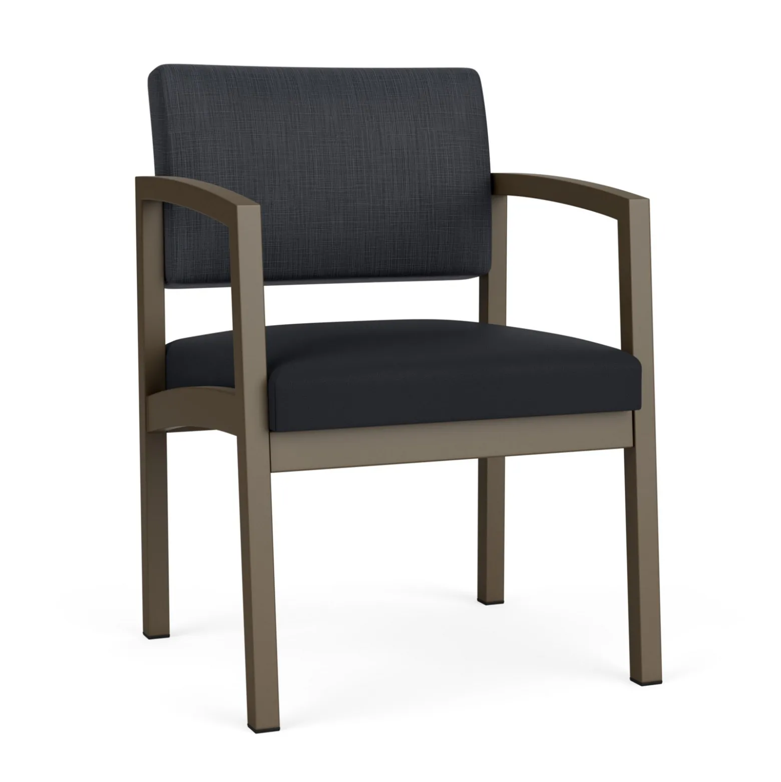 New Castle Steel Guest Chair with Designer Upholstery