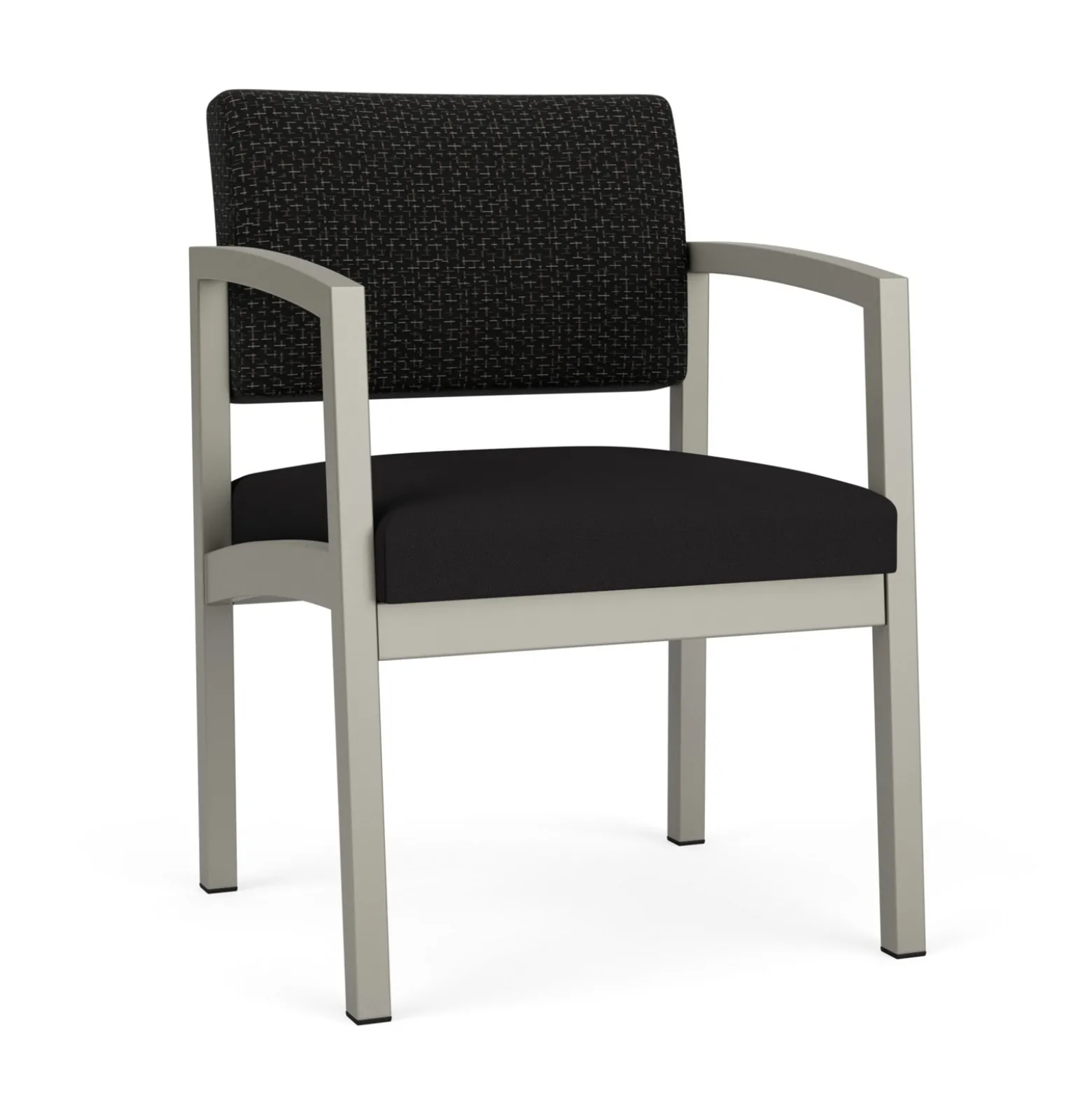 New Castle Steel Guest Chair with Designer Upholstery