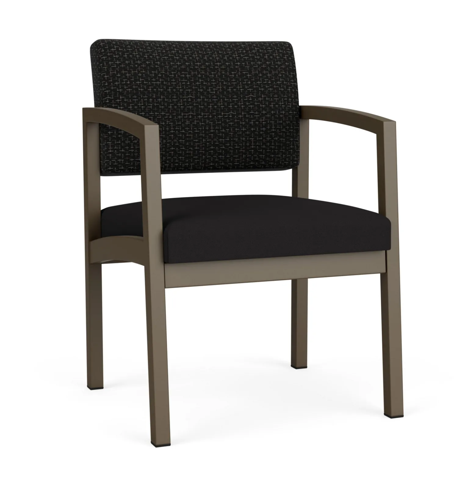 New Castle Steel Guest Chair with Designer Upholstery