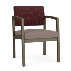 New Castle Steel Guest Chair with Designer Upholstery