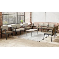 New Castle Steel Hip Chair with Standard Upholstery