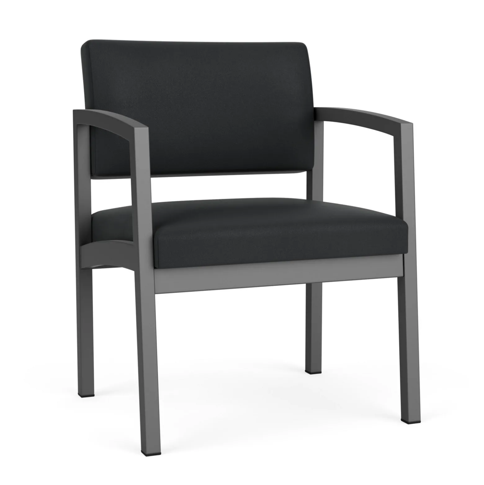New Castle Steel Oversized Guest Chair with Standard Upholstery