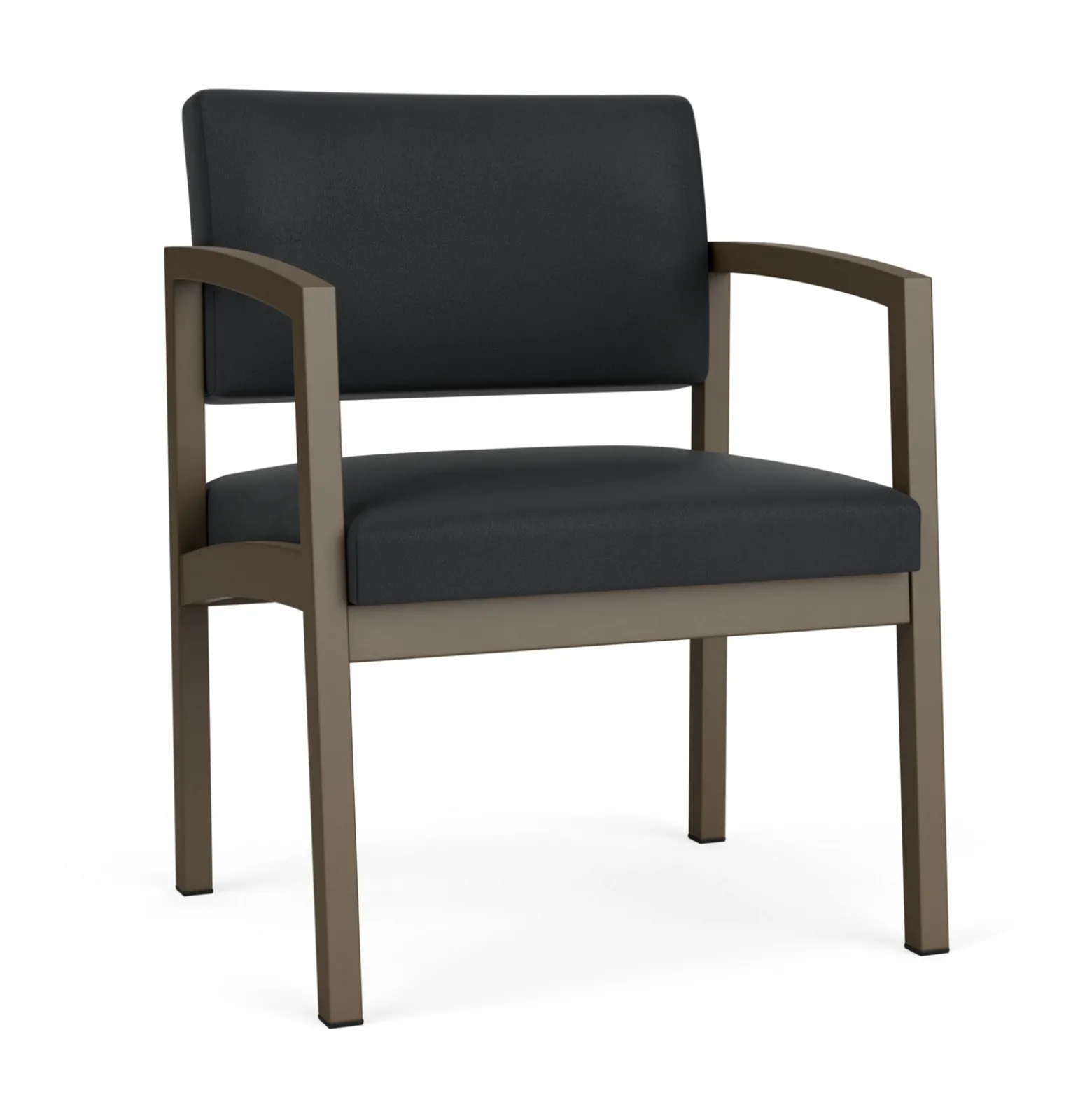 New Castle Steel Oversized Guest Chair with Standard Upholstery