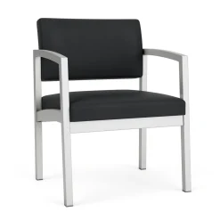 New Castle Steel Oversized Guest Chair with Standard Upholstery