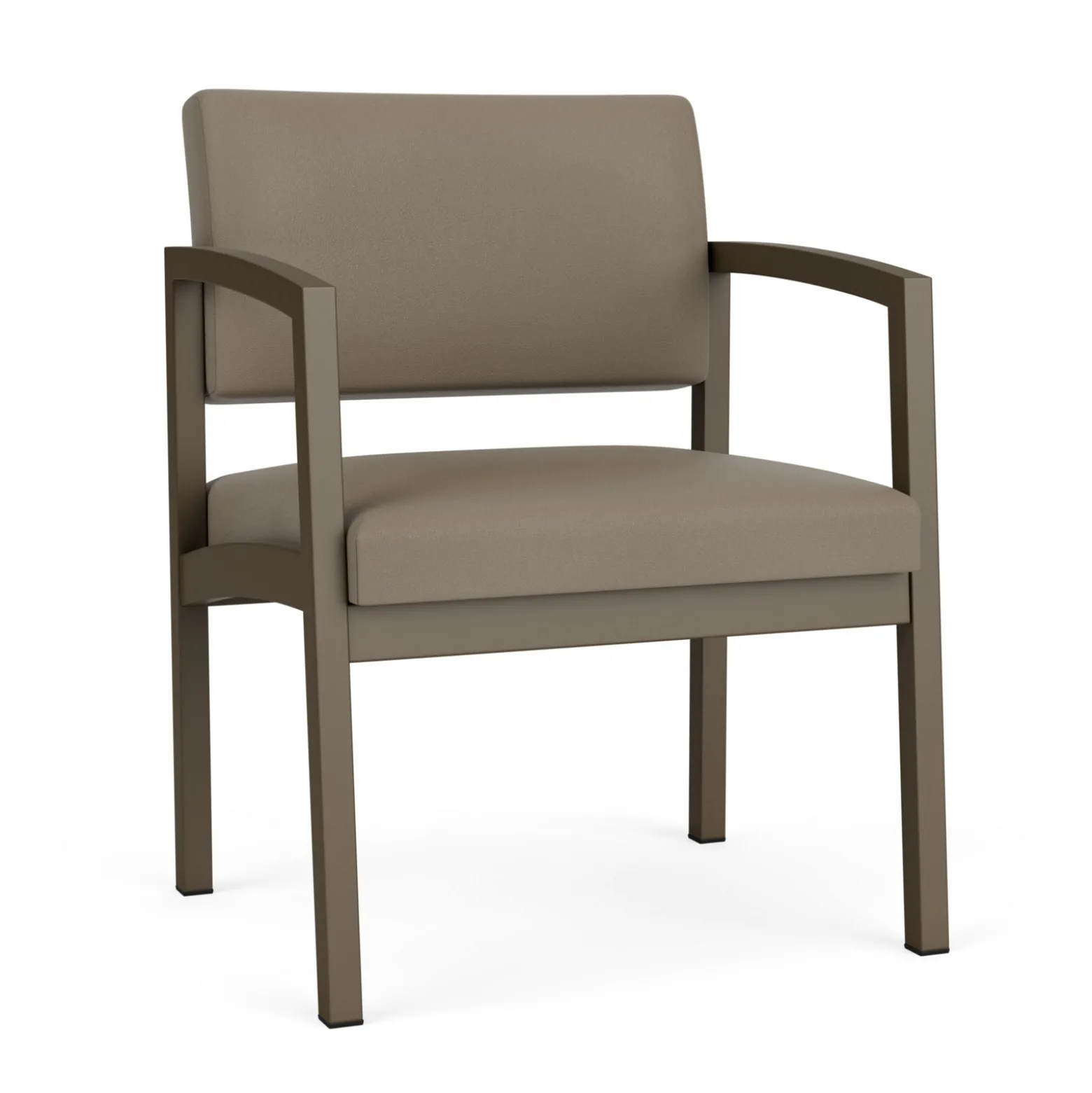 New Castle Steel Oversized Guest Chair with Standard Upholstery
