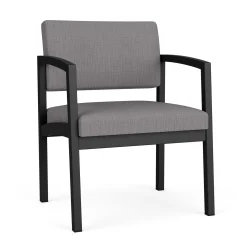New Castle Steel Oversized Guest Chair with Designer Upholstery