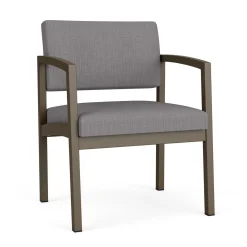 New Castle Steel Oversized Guest Chair with Designer Upholstery