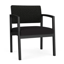 New Castle Steel Oversized Guest Chair with Designer Upholstery