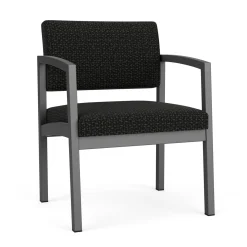 New Castle Steel Oversized Guest Chair with Designer Upholstery