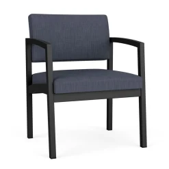 New Castle Steel Oversized Guest Chair with Designer Upholstery