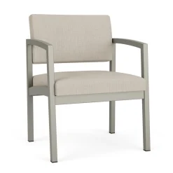 New Castle Steel Oversized Guest Chair with Designer Upholstery