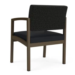 New Castle Steel Oversized Guest Chair with Designer Upholstery