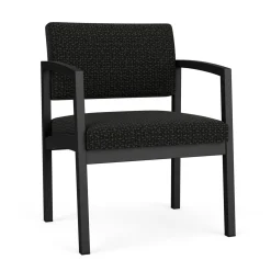 New Castle Steel Oversized Guest Chair with Designer Upholstery