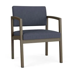 New Castle Steel Oversized Guest Chair with Designer Upholstery