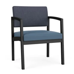New Castle Steel Oversized Guest Chair with Designer Upholstery