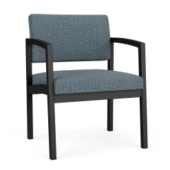 New Castle Steel Oversized Guest Chair with Designer Upholstery