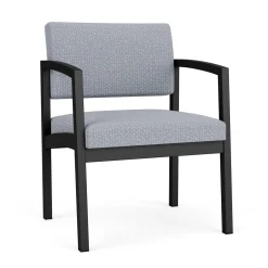 New Castle Steel Oversized Guest Chair with Designer Upholstery