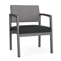 New Castle Steel Oversized Guest Chair with Designer Upholstery