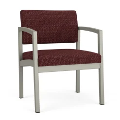 New Castle Steel Oversized Guest Chair with Designer Upholstery