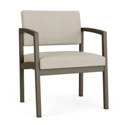 New Castle Steel Oversized Guest Chair with Designer Upholstery