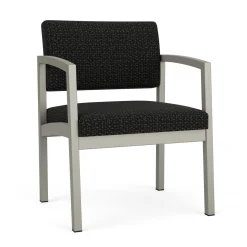 New Castle Steel Oversized Guest Chair with Designer Upholstery