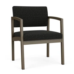New Castle Steel Oversized Guest Chair with Designer Upholstery